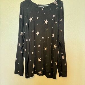 Buffalo David Bitton Black Star Long Sleeve Top